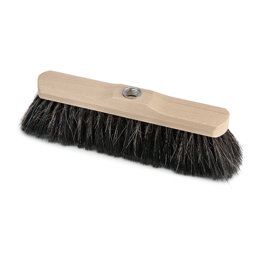Η επαγγελματική βούρτσα Nölle Profi Brush Stubenbesen 28 cm, φυσικό βερνικωμένο ξύλο, φυσική τρίχα από την Nölle Profi Brush Βούρτσες & Τεχνική Πινέλων e.K. διαθέτει πυκνές φυσικές τρίχες και μια κεντρική τρύπα για τη στερέωση του κονταριού - ιδανική για εργασίες σκούπας.