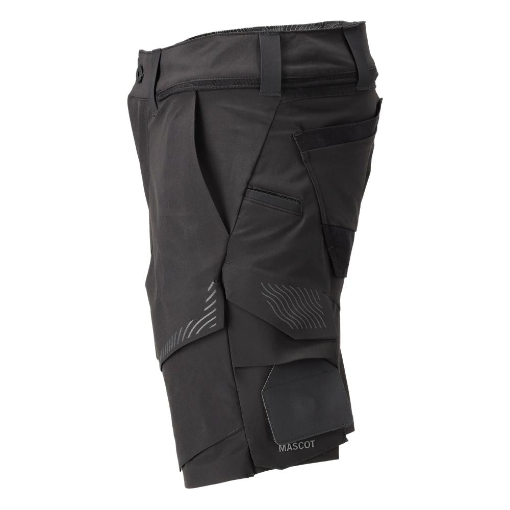 Σορτς, ελαστικό, ελαφρύ σορτς, μαύρο