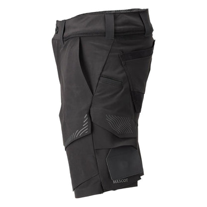 Σορτς, ελαστικό, ελαφρύ σορτς, μαύρο