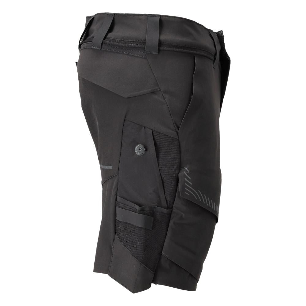 Σορτς, ελαστικό, ελαφρύ σορτς, μαύρο