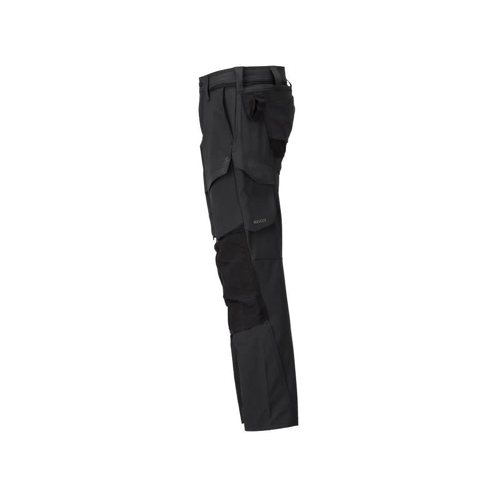 Παντελόνι με τσέπες στα γόνατα, παντελόνι ULTIMATE STRETCH, μαύρο