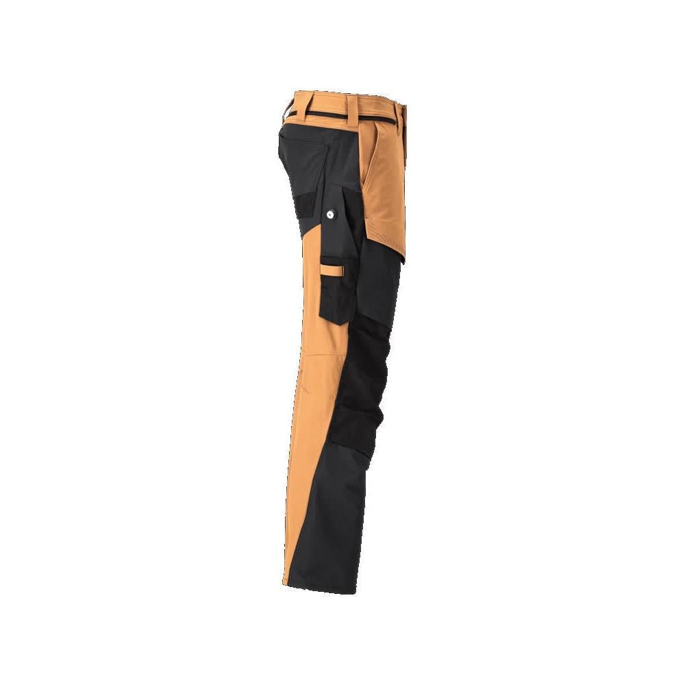 Παντελόνι με τσέπες στα γόνατα, παντελόνι ULTIMATE STRETCH, καφέ/μαύρο