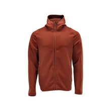 Πουλόβερ φλις, κουκούλα, μπουφάν microfleece με φερμουάρ, φθινοπωρινό κόκκινο