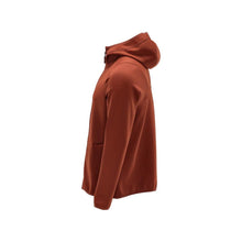 Πουλόβερ φλις, κουκούλα, μπουφάν microfleece με φερμουάρ, φθινοπωρινό κόκκινο