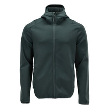 Πουλόβερ φλις, κουκούλα, μπουφάν microfleece με φερμουάρ, πράσινο του δάσους
