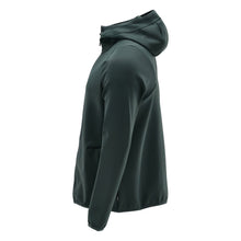 Πουλόβερ φλις, κουκούλα, μπουφάν microfleece με φερμουάρ, πράσινο του δάσους