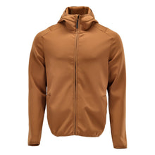 Πουλόβερ φλις, κουκούλα, μπουφάν microfleece με φερμουάρ, καφέ καρύδι