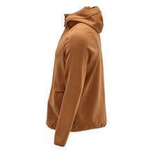 Πουλόβερ φλις, κουκούλα, μπουφάν microfleece με φερμουάρ, καφέ καρύδι
