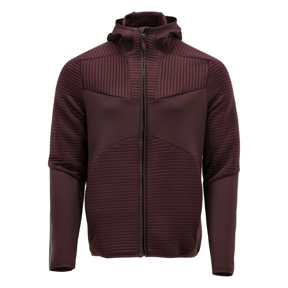 Πουλόβερ φλις, κουκούλα, μπουφάν microfleece με φερμουάρ, μπορντό