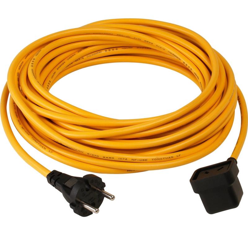 Καλώδιο παροχής Numatic NuCable με βύσμα, 3 x 1 mm² - μήκους 15 m ΚΙΤΡΙΝΟ | Συσκευασία (1 τεμάχιο)