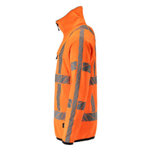 Πουλόβερ φλις με μπουφάν microfleece με φερμουάρ, hi-vis πορτοκαλί