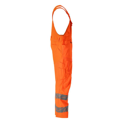 Dungarees, τσέπες στα γόνατα, ελαστικά ένθετα Dungarees, hi-vis πορτοκαλί