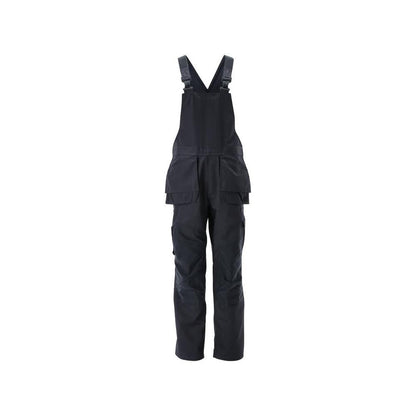 Dungarees, τσέπες στα γόνατα, stretch ένθετα Dungarees, μαύρο-μπλε