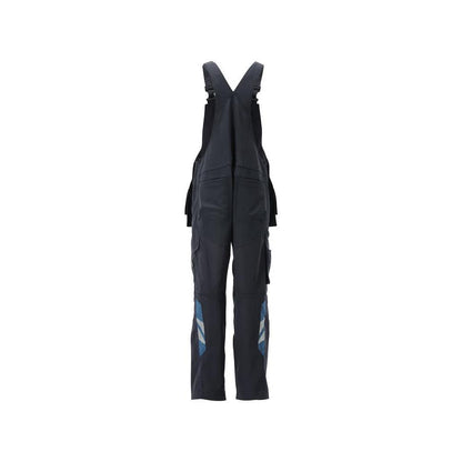 Dungarees, τσέπες στα γόνατα, stretch ένθετα Dungarees, μαύρο-μπλε