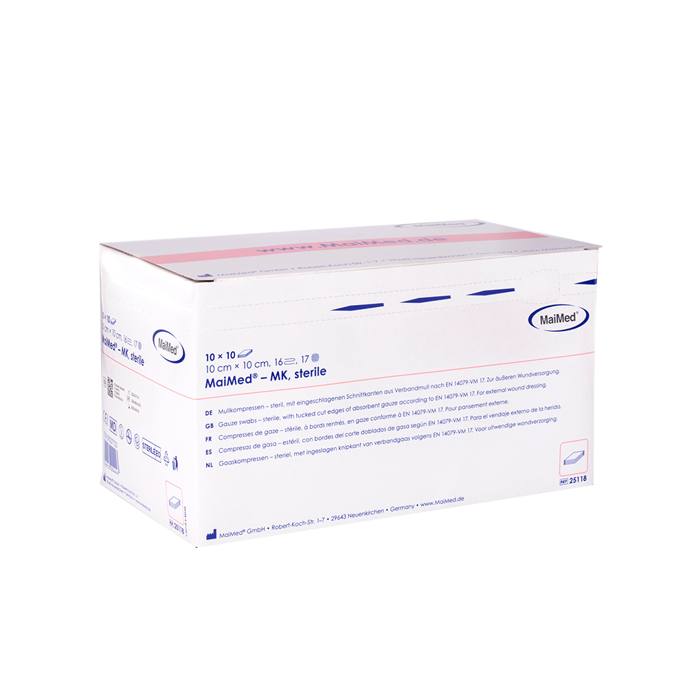 MaiMed-MK-αποστειρωμένες, κομπρέσες γάζας