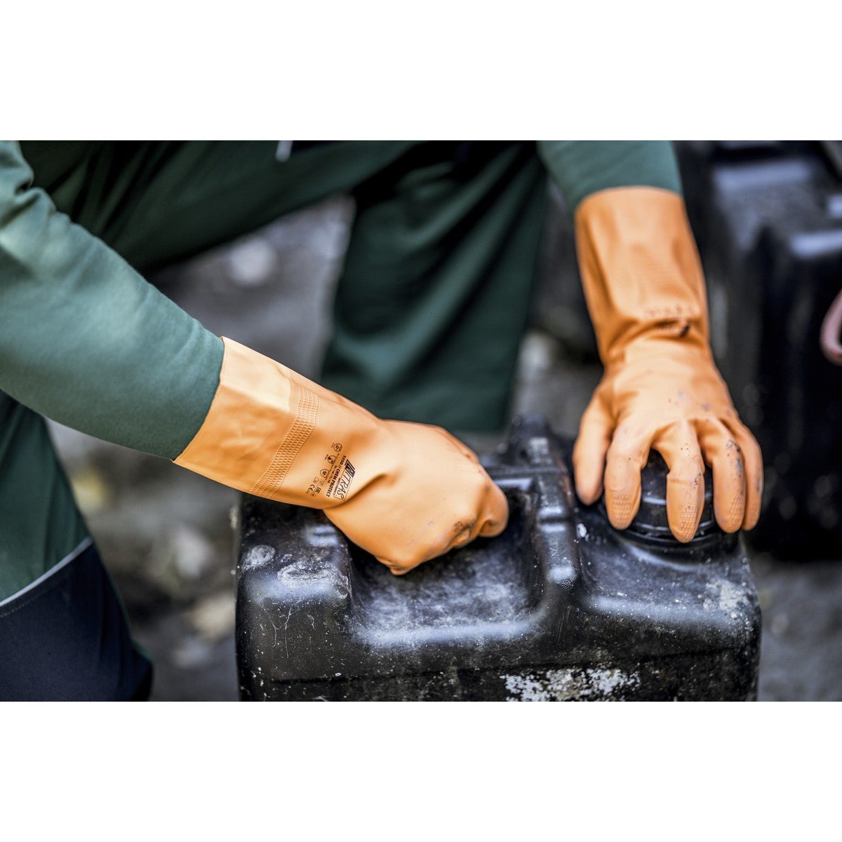 NITRAS CHEM PROTECT, γάντια χημικής προστασίας, πορτοκαλί