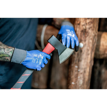 NITRAS OIL GRIP, γάντια συναρμολόγησης, μπλε / μαύρο