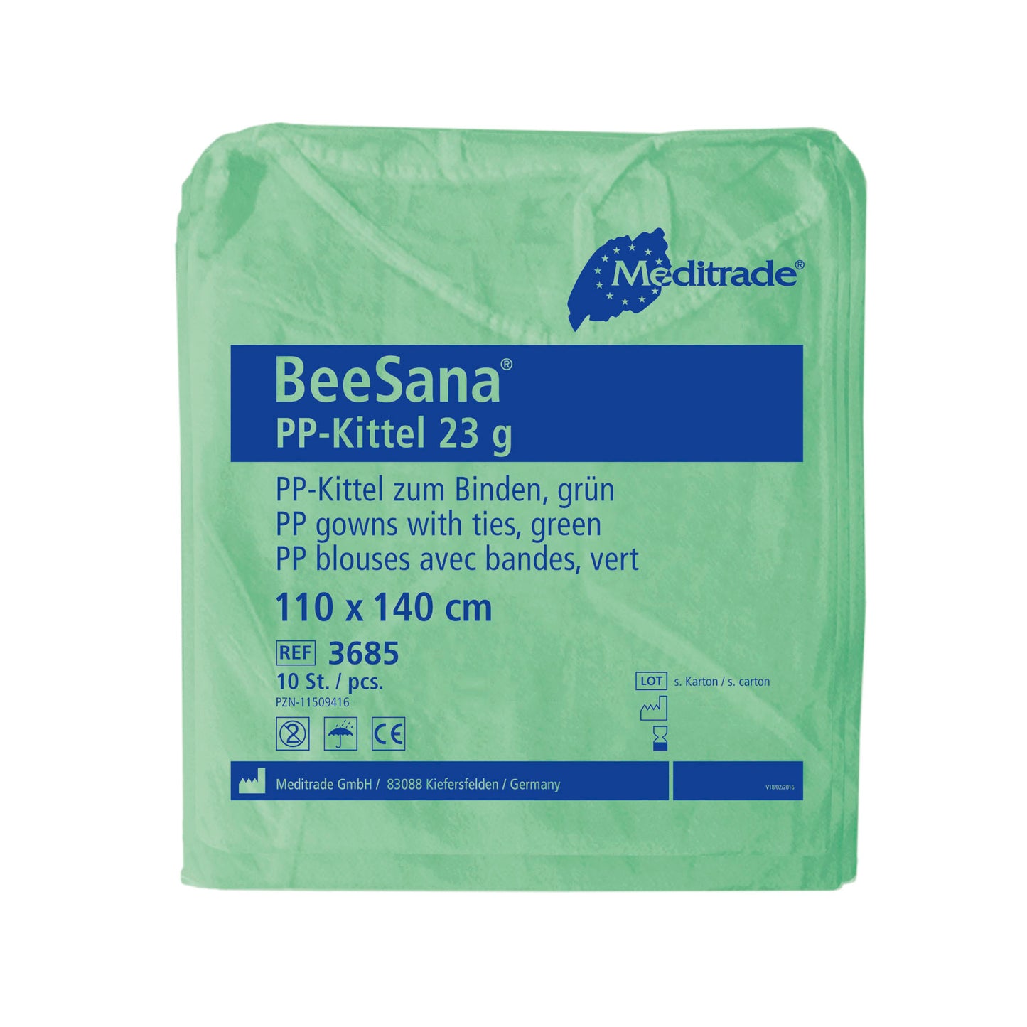 BeeSana® PP προστατευτική μπλούζα για το προσωπικό και τους επισκέπτες 10 πακέτο