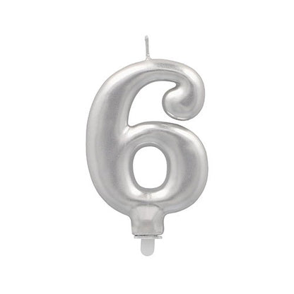 Το PAPSTAR GmbH κερί με αριθμούς με βάση 7 εκ. "ασημί" είναι ένα μεταλλικό ασημί κερί με αριθμούς - ιδανικό για γενέθλια και ειδικές γιορτές.