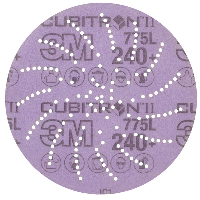 Δίσκος φιλμ 3M Xtract™ Cubitron™ II 775L, 125 mm, 240+, πολλαπλών οπών | Συσκευασία (50 τεμάχια)