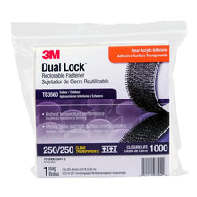 3M™ Dual Lock™ Flexible Snap Fastener TB3560, ημιδιαφανές, 25 mm x 3 m, 5,7 mm, 40 κεφαλές/cm2, Εξωτερικός χώρος | Τσάντα (1 τεμάχιο)