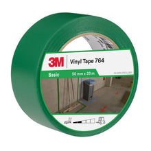3M™ Ταινία PVC Γενικής Χρήσης 764, Πράσινη, 50mm x 33m, 0,13mm, Μεμονωμένα τυλιγμένα | Συσκευασία (1 ρολό)