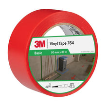 3M™ Ταινία PVC Γενικής Χρήσης 764, Κόκκινη, 50mm x 33m, 0,13mm, Μεμονωμένα τυλιγμένα | Συσκευασία (1 ρολό)