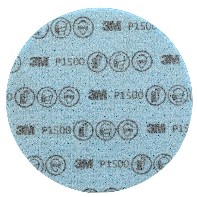Εύκαμπτος δίσκος λεπτής λείανσης 3M™ Hookit™, 150 mm, P1500, 33543 | Συσκευασία (20 τεμάχια)