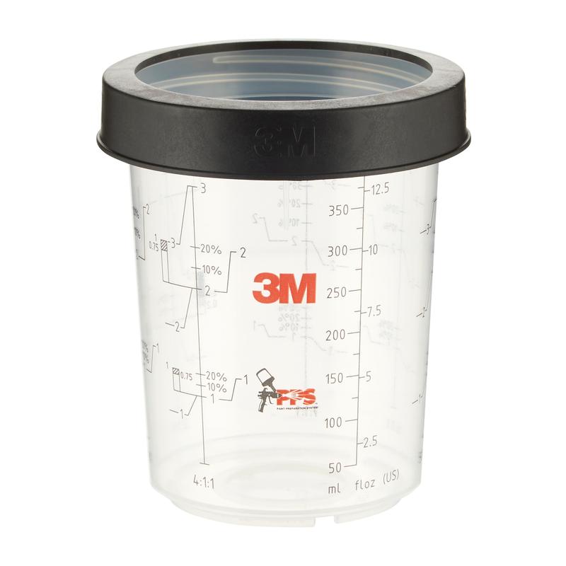3M™ PPS™ Εξωτερικό κύπελλο με βιδωτό δακτύλιο, Midi, 400 ml, 16122 | Συσκευασία (400 ml)