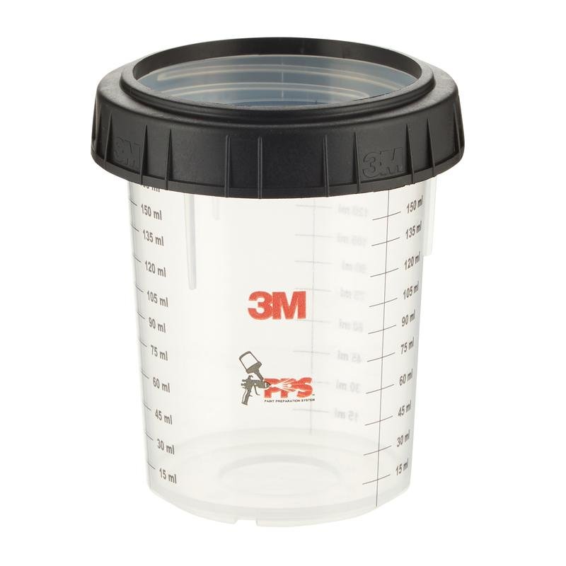 3M™ PPS™ Εξωτερικό κύπελλο με βιδωτό δακτύλιο, μικρό, 170 ml, 16115 | Συσκευασία (170 ml)