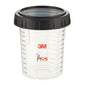 3M™ PPS™ Εξωτερικό κύπελλο με βιδωτό δακτύλιο, μικρό, 170 ml, 16115 | Συσκευασία (170 ml)