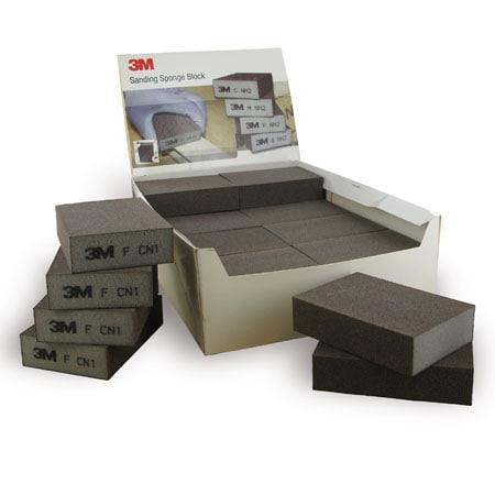 Σφουγγάρια λείανσης 3M™, 100mm x 68mm x 26mm, FIN, τεσσάρων όψεων | Συσκευασία (1 τεμάχιο)