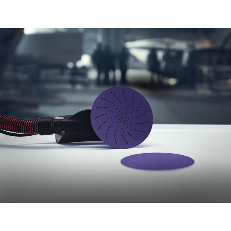 Δίσκος λείανσης υφασμάτων 3M Xtract™ Cubitron™ II 900DZ, 150mm, 80+, πολλαπλών οπών | Συσκευασία (50 τεμάχια)