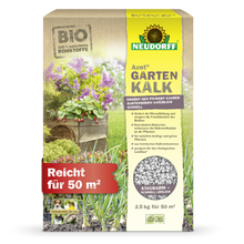 Azet GartenKalk aus dem Neudorff Shop ist ein Dünger, der perfekt zum Kalken geeignet ist, den pH-Wert von Boden ausgleicht und das Wachstum von saurem Boden fördert.