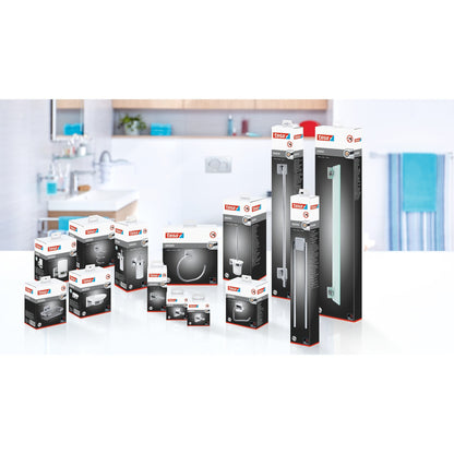 tesa EKKRO soap dish Seifenschale, chromed metal, self-adhesive – Sortiment