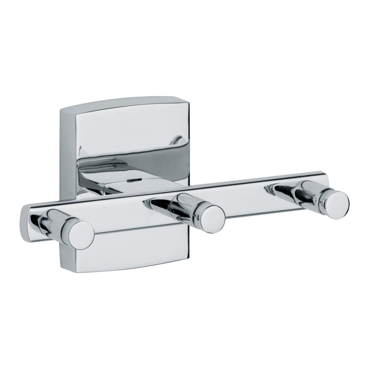 tesa Klaam 3er-Handtuchhaken, verchromt, inkl. Klebelösung