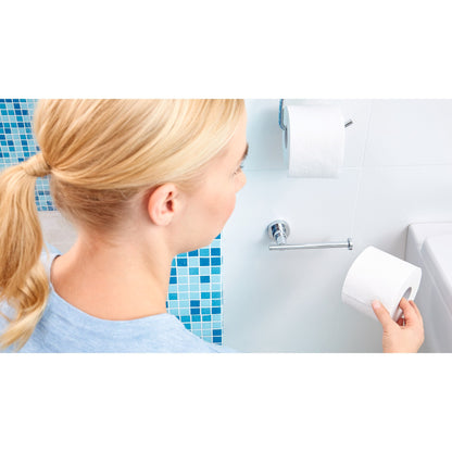 tesa Luup Ersatzrollenhalter, verchromt, inkl. Klebelösung – Anwendung