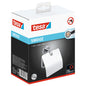 tesa SMOOZ WC-Papierrollenhalter mit Deckel, inkl. Klebelösung