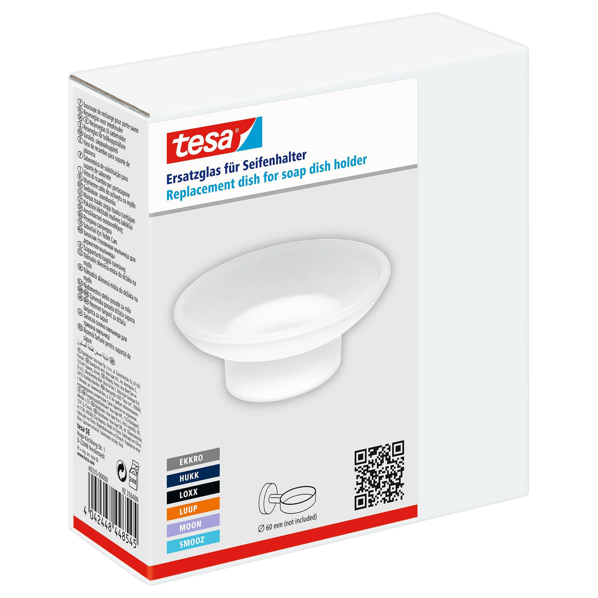 tesa Ersatzschale für Seifenhalter Ekkro, Hukk, Loxx, Luup, Moon, Smooz