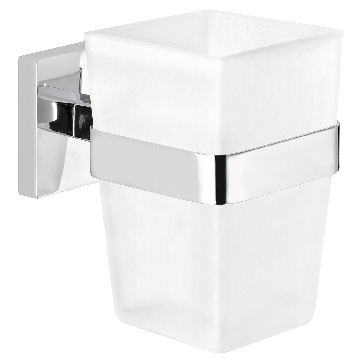 tesa DELUXXE Zahnbürstenhalter, edles Design, inkl. Klebelösung