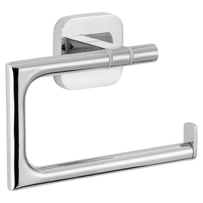 tesa ELEGAANT Toilettenpapierhalter, ohne Deckel, Metall, verchromt, inkl. Klebelösung