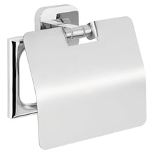 tesa ELEGAANT Toilettenpapierhalter m. Deckel, inkl. Klebelösung