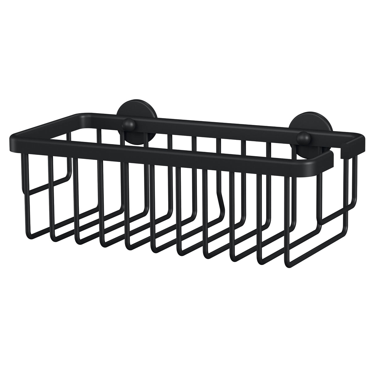 tesa MOON BLACK Duschkorb, mattschwarz, für Dusche und Badewanne