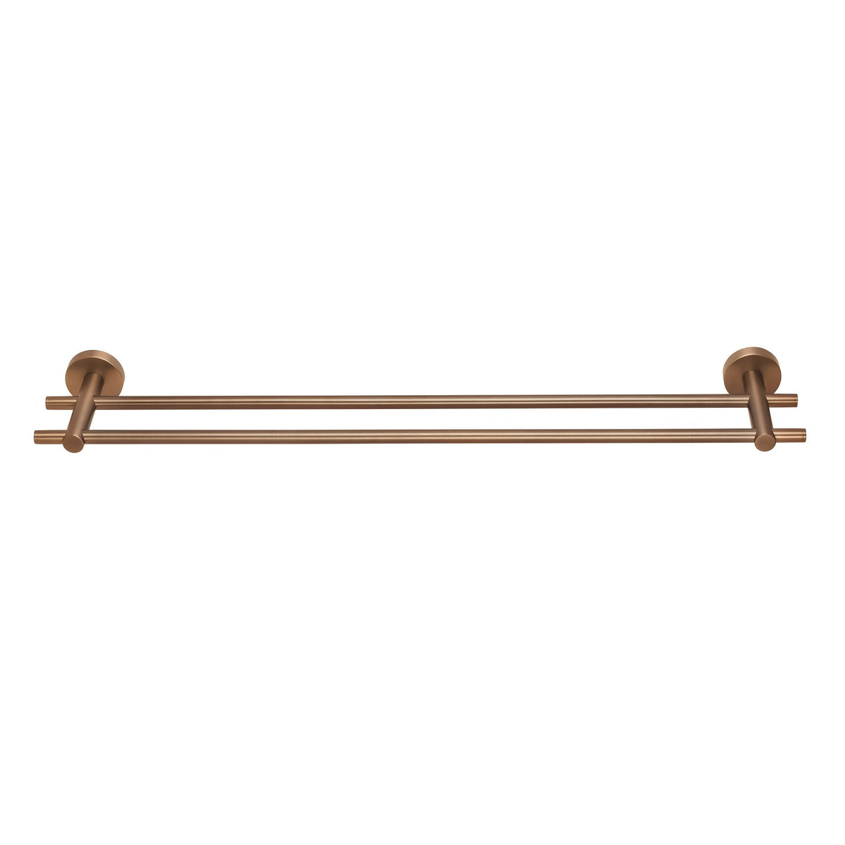 tesa MOON Bronze Doppelter Handtuchhalter, selbstklebend, Metall PVD-beschichtet