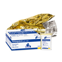 Κουβέρτα διάσωσης, χρυσό/ασημί, 160 x 210 cm | Συσκευασία (50 τεμάχια)