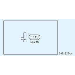 Πανί άκρων FD PP 245x320* 5x7* κρεπ περιτύλιγμα | Συσκευασία (9 τεμάχια)