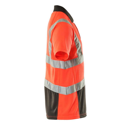 Πόλο μπλουζάκι MASCOT® Anadia, hi-vis κόκκινο/σκούρο ανθρακί