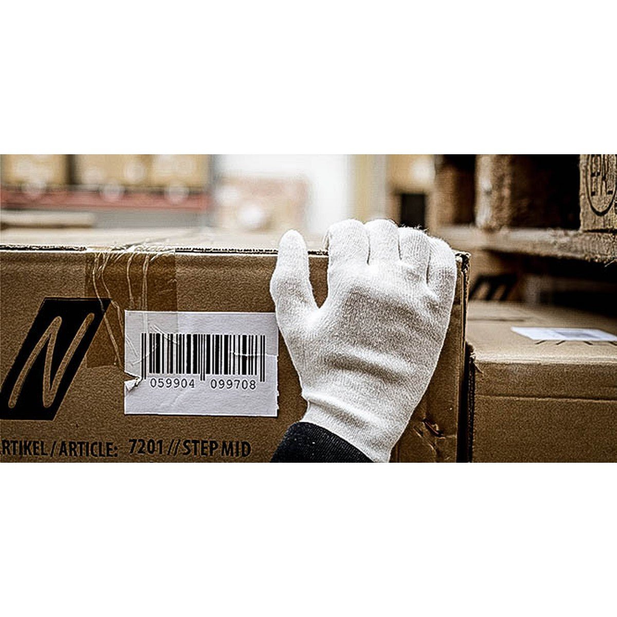 Βαμβακερά γάντια ζέρσεϊ NITRAS, ζέρσεϊ από φυσικό βαμβάκι | Συσκευασία (12 ζεύγη)