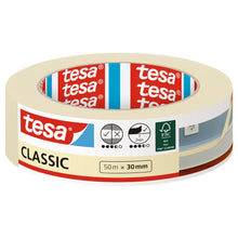 tesa 52805 Malerband Classic, 50 m x 30 mm, braun