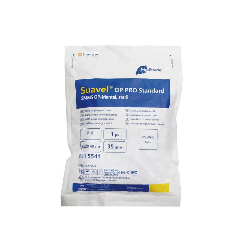 Suavel OP PRO Standard SMMS; Γρ. MDIN EN 13795 SP; 35g Αποστειρωμένο 120 x 140 | Κουτί (30 πακέτα)